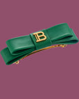 Balmain Green Barrette Bow (Limited Edition)