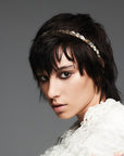 Balmain Crystal Gold & Silver Small Headband