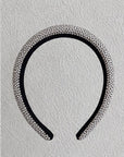 Juliana Marcs full crystal padded headband in silver, second view