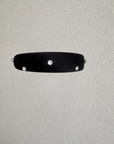 Juliana Marcs crystal satin headband in black