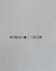 Juliana Marcs jewel flower slim headband in pastel