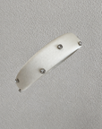 Juliana Marcs crystal studded satin headband in ivory