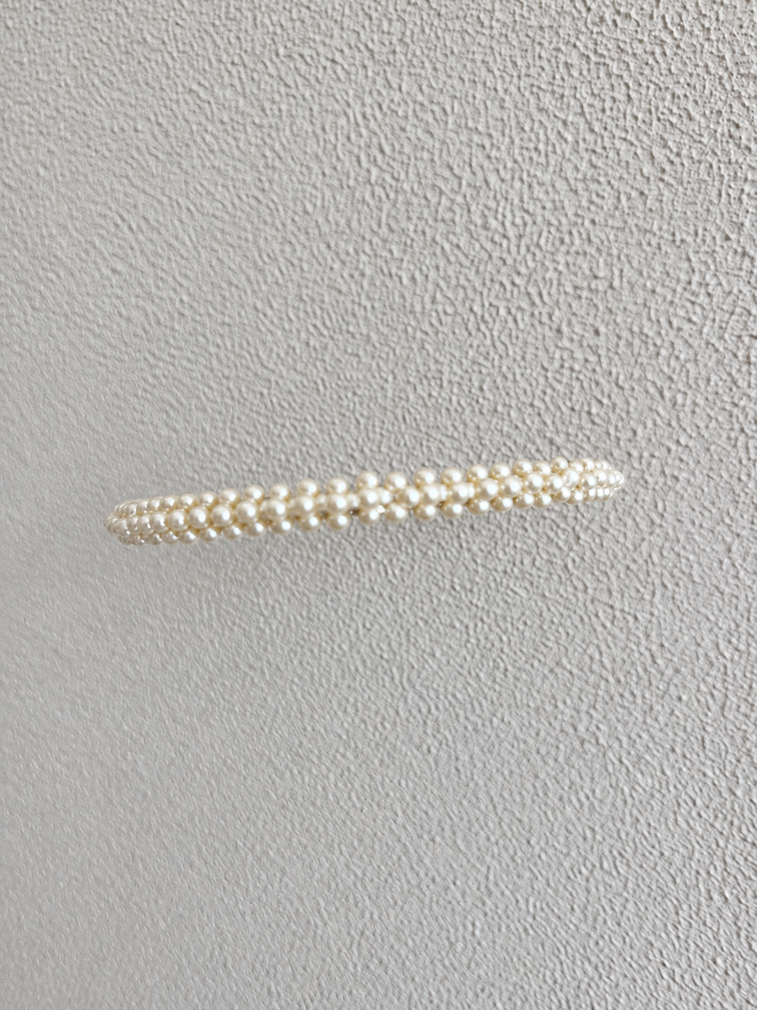 Juliana Marcs pearl slim headband in ivory