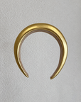 Juliana Marcs satin padded headband in gold
