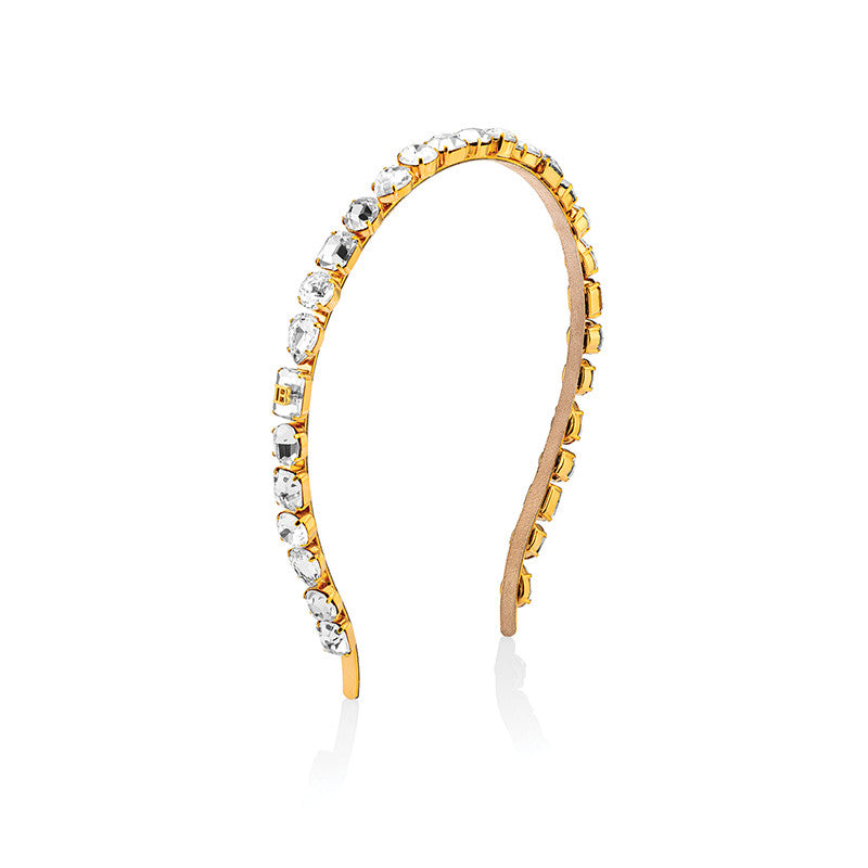 Balmain Crystal Gold & Silver Small Headband