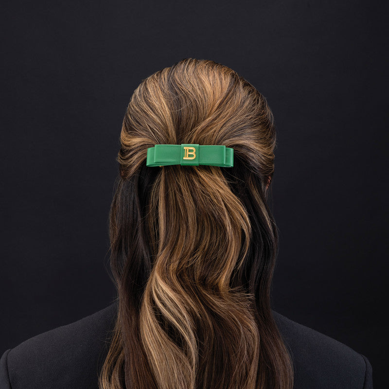 Balmain Green Barrette Bow (Limited Edition)