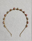 Juliana Marcs jewel flower slim headband in pastel, second view