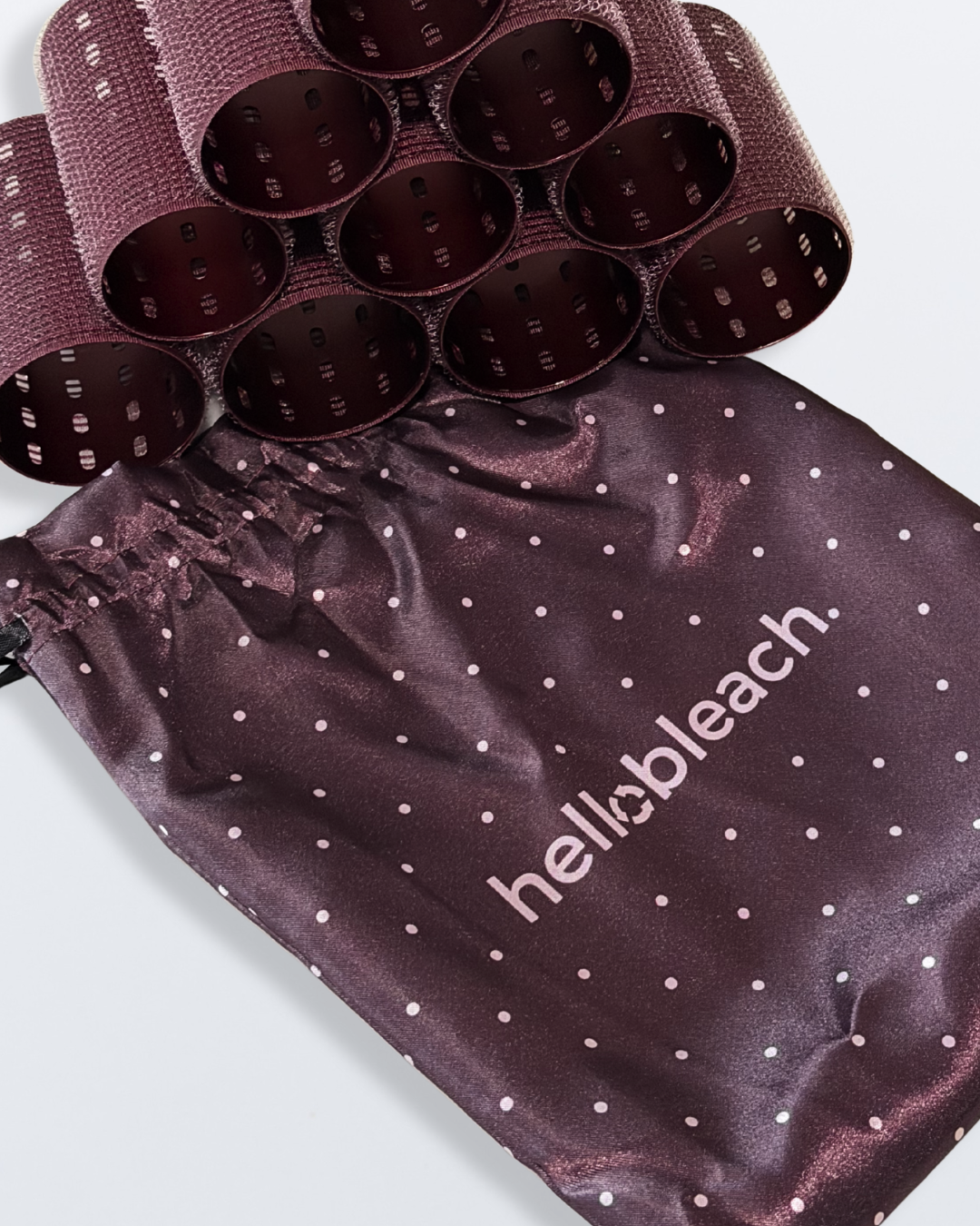 Hello Bleach Burgundy Rollers