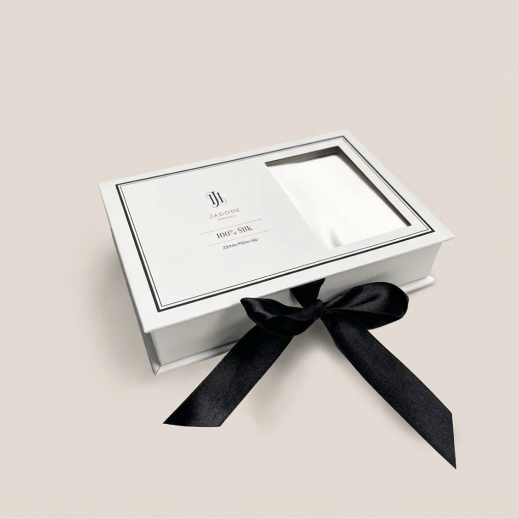 Ivory 22 momme silk pillowcase